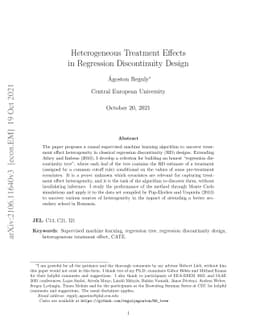 Heterogeneous Treatment Effects in Regression Discontinuity Designs