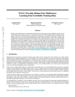 FLEA: Provably Robust Fair Multisource Learning from Unreliable Training
  Data