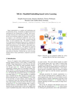 MEAL: Manifold Embedding-based Active Learning