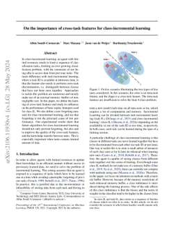 On the importance of cross-task features for class-incremental learning