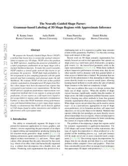 The Neurally-Guided Shape Parser: Grammar-based Labeling of 3D Shape
  Regions with Approximate Inference