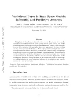 Variational Bayes in State Space Models: Inferential and Predictive
  Accuracy