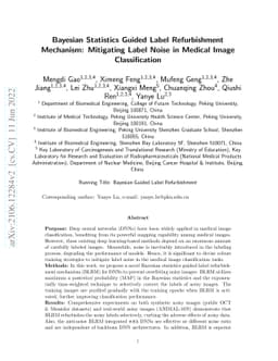 Bayesian Statistics Guided Label Refurbishment Mechanism: Mitigating
  Label Noise in Medical Image Classification