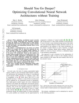 Should You Go Deeper? Optimizing Convolutional Neural Network
  Architectures without Training by Receptive Field Analysis