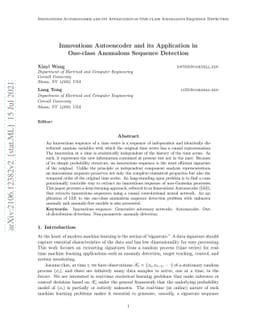 Innovations Autoencoder and its Application in One-class Anomalous
  Sequence Detection