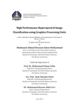 High Performance Hyperspectral Image Classification using Graphics
  Processing Units