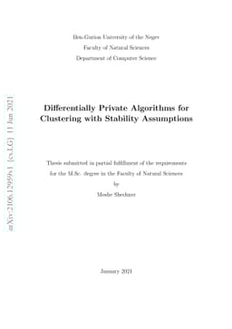 Differentially Private Algorithms for Clustering with Stability
  Assumptions