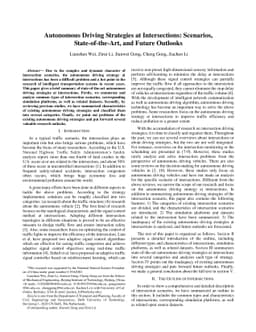 Autonomous Driving Strategies at Intersections: Scenarios,
  State-of-the-Art, and Future Outlooks