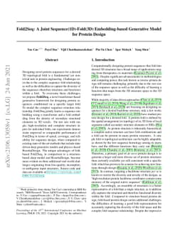 Fold2Seq: A Joint Sequence(1D)-Fold(3D) Embedding-based Generative Model
  for Protein Design
