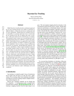 Bayesian Eye Tracking