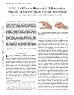 HAN: An Efficient Hierarchical Self-Attention Network for Skeleton-Based
  Gesture Recognition