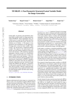 NP-DRAW: A Non-Parametric Structured Latent Variable Model for Image
  Generation