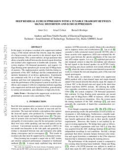 Deep Residual Echo Suppression with A Tunable Tradeoff Between Signal
  Distortion and Echo Suppression