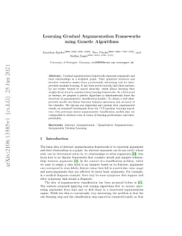 Learning Gradual Argumentation Frameworks using Genetic Algorithms