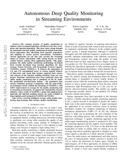 Autonomous Deep Quality Monitoring in Streaming Environments