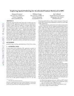 Exploring Spatial Indexing for Accelerated Feature Retrieval in HPC