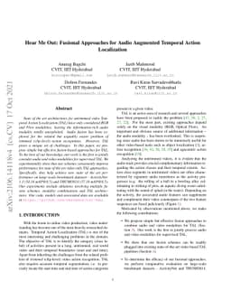 Hear Me Out: Fusional Approaches for Audio Augmented Temporal Action
  Localization