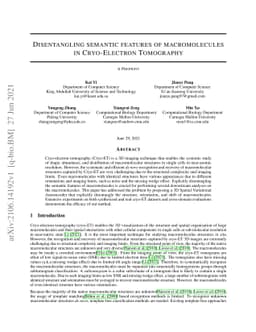Disentangling semantic features of macromolecules in Cryo-Electron
  Tomography