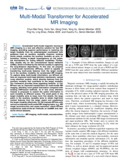 Multi-Modal Transformer for Accelerated MR Imaging