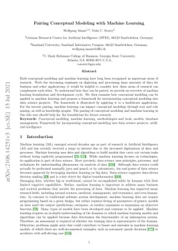 Pairing Conceptual Modeling with Machine Learning