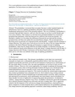 Change Detection for Geodatabase Updating