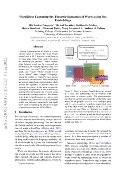 Word2Box: Capturing Set-Theoretic Semantics of Words using Box
  Embeddings