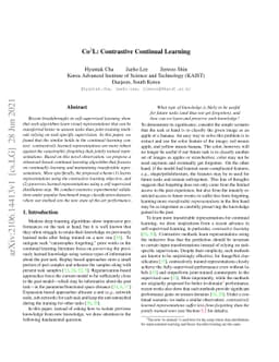 Co$^2$L: Contrastive Continual Learning