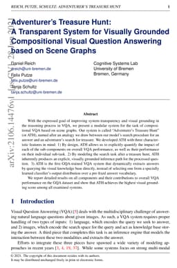 Adventurer's Treasure Hunt: A Transparent System for Visually Grounded
  Compositional Visual Question Answering based on Scene Graphs