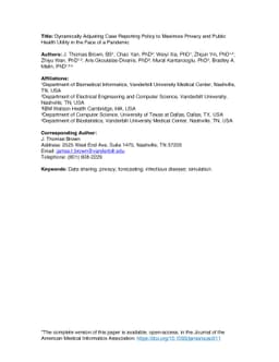 Dynamically Adjusting Case Reporting Policy to Maximize Privacy and
  Utility in the Face of a Pandemic