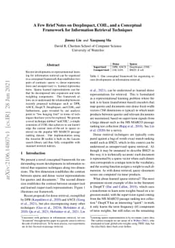 A Few Brief Notes on DeepImpact, COIL, and a Conceptual Framework for
  Information Retrieval Techniques