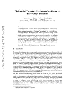 Multimodal Trajectory Prediction Conditioned on Lane-Graph Traversals