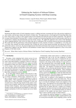 Enhancing the Analysis of Software Failures in Cloud Computing Systems
  with Deep Learning