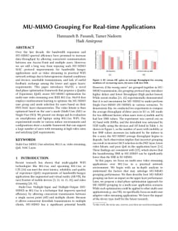 MU-MIMO Grouping For Real-time Applications