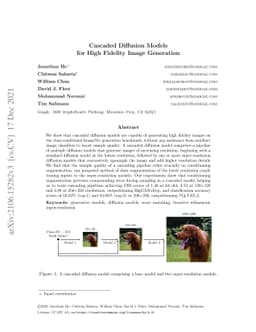 Cascaded Diffusion Models for High Fidelity Image Generation