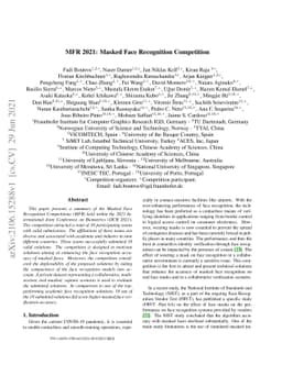 MFR 2021: Masked Face Recognition Competition