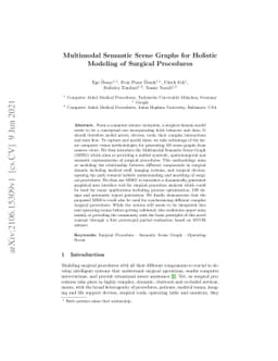 Multimodal Semantic Scene Graphs for Holistic Modeling of Surgical
  Procedures