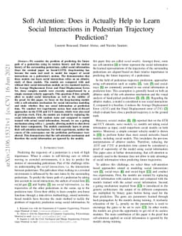Soft Attention: Does it Actually Help to Learn Social Interactions in
  Pedestrian Trajectory Prediction?