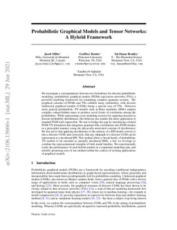 Probabilistic Graphical Models and Tensor Networks: A Hybrid Framework