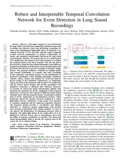 Robust and Interpretable Temporal Convolution Network for Event
  Detection in Lung Sound Recordings