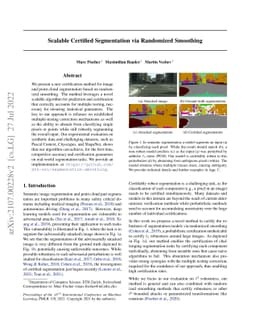 Scalable Certified Segmentation via Randomized Smoothing