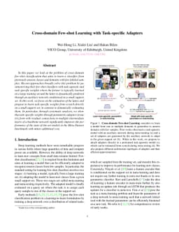 Cross-domain Few-shot Learning with Task-specific Adapters