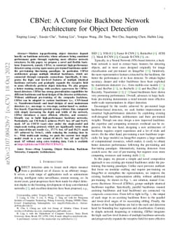CBNet: A Composite Backbone Network Architecture for Object Detection