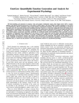 EmoGen: Quantifiable Emotion Generation and Analysis for Experimental
  Psychology