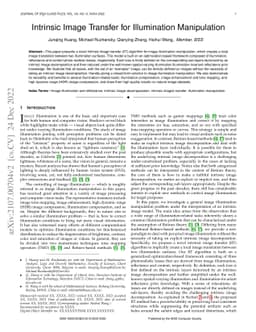 Intrinsic Image Transfer for Illumination Manipulation