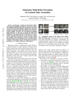 Enhancing Multi-Robot Perception via Learned Data Association