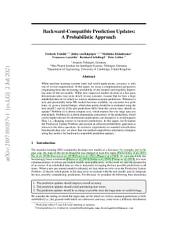 Backward-Compatible Prediction Updates: A Probabilistic Approach