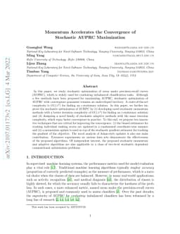 Momentum Accelerates the Convergence of Stochastic AUPRC Maximization
