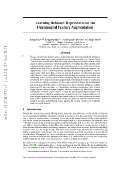 Learning Debiased Representation via Disentangled Feature Augmentation
