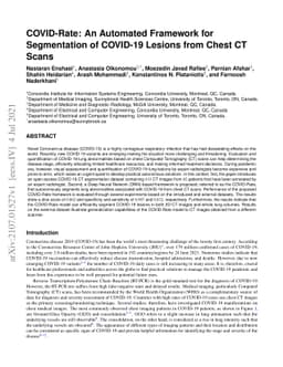 COVID-Rate: An Automated Framework for Segmentation of COVID-19 Lesions
  from Chest CT Scans