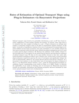 Rates of Estimation of Optimal Transport Maps using Plug-in Estimators
  via Barycentric Projections